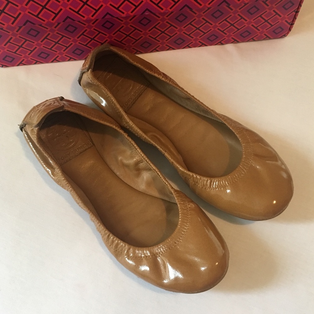 Tory Burch royal tan Eddie flats